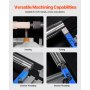 VEVOR 36W Mini Torno de Metal con Mandril de 3 Mordazas Velocidad de 20 000 RPM