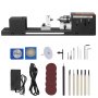 VEVOR Mini Lathe 96W, Max. Turning Diameter 70mm, Spindle Speed ​​4250-8500 RPM, Copy Lathe with 7-Speed ​​Adjustment, Lathe with Complete Accessories