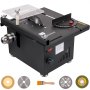 VEVOR Mini Sierra de Mesa 10000r/min Sierra de Mesa Pequeña 4000rpm 240x220x140mm Mini Sierra de Mesa de Precisión para Cortar Pequeños Palos de Madera, Cortar Acrílico, Cortar Aleaciones de Aluminio