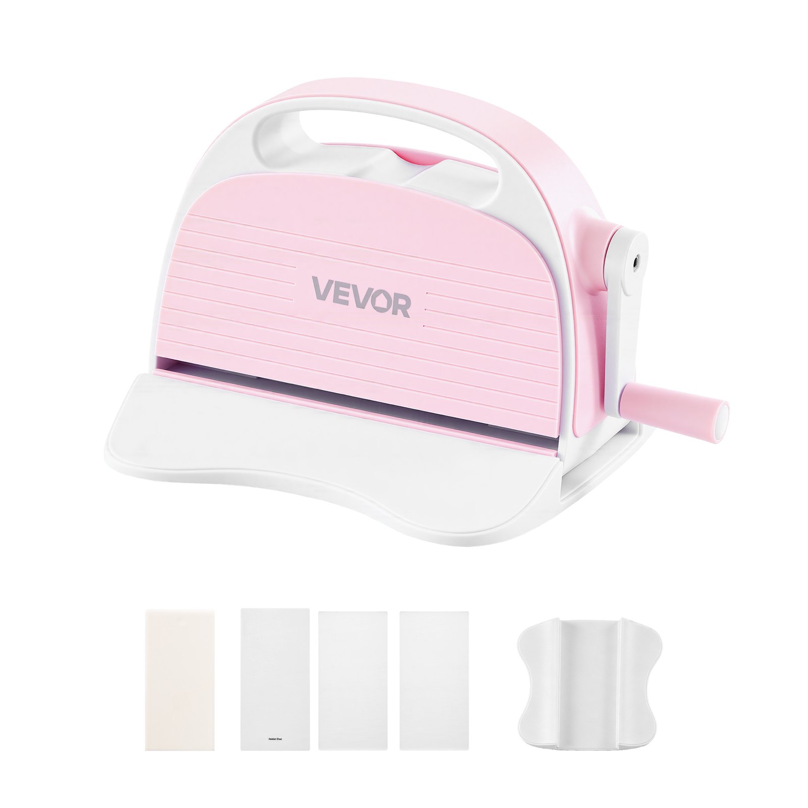 VEVOR Máquina Estampadora y Troqueladora, Apertura de Ancho de 76 mm, Máquina de Troquelado y Estampado Portátil, con Almohadillas de Corte, Mango Ergonómico, para Manualidades Scrapbooking Decoración