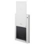 VEVOR Pet Door, Large, with Three Magnetic Flaps and Metal Frame, Strong and Weatherproof Dog Door for Interior and Exterior Doors, Easy to Install, Easy In-and-Out Access for Doggies, White