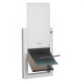 VEVOR Pet Door, Large, with Three Magnetic Flaps and Metal Frame, Strong and Weatherproof Dog Door for Interior and Exterior Doors, Easy to Install, Easy In-and-Out Access for Doggies, White