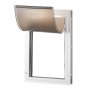 VEVOR Puerta para Mascotas con Sistema de Cerradura y Solapa 423x697mm Blanca XL