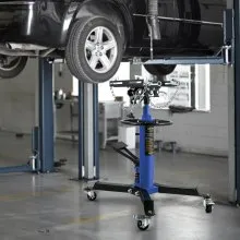 VEVOR Gato de Transmisión Hidráulico 0,5T Elevador Carretilla de 2 Etapas Bomba Hidráulica de Pie de Elevación 85 x 65 x 85 cm Gatos Estabilizadores Azul Gatos Estabilizadores para Elevar Vehículos