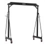 VEVOR Grúa Pórtico Capacidad de 1995 kg, Grúa Pórtico Móvil, Estructura de Acero Resistente a la Corrosión, Altura Ajustable de 251 a 371 cm, Ruedas con Bloqueo, para Cargas Pesadas, Taller, Almacén