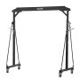 VEVOR Adjustable Gantry Crane, 997.9 kg Capacity, Portable Shop Lift Hoist with 2430-3630 mm Height Adjustable, Locking Wheels, Steel Construction, for Factory, Warehouse, Auto Repair, Frame Only