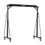 VEVOR Adjustable Gantry Crane, 997.9 kg Capacity, Portable Shop Lift Hoist with 2430-3630 mm Height Adjustable, Locking Wheels, Steel Construction, for Factory, Warehouse, Auto Repair, Frame Only