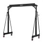 VEVOR Adjustable Gantry Crane, 2267.96 kg Capacity, Portable Shop Lift Hoist with 2550-3750 mm Height Adjustable, Manual Trolley, Locking Wheels, Steel Construction, for Factory Warehouse Auto Repair