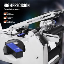 VEVOR Rebobinador de Etiquetas, 220 V 120 W 50 pcs/min Máquina de Rebobinado Etiquetas, 640x350x460mm Máquina de Etiquetas para Industrias como Ropa, Logística de Almacenes, Química Farmacéutica