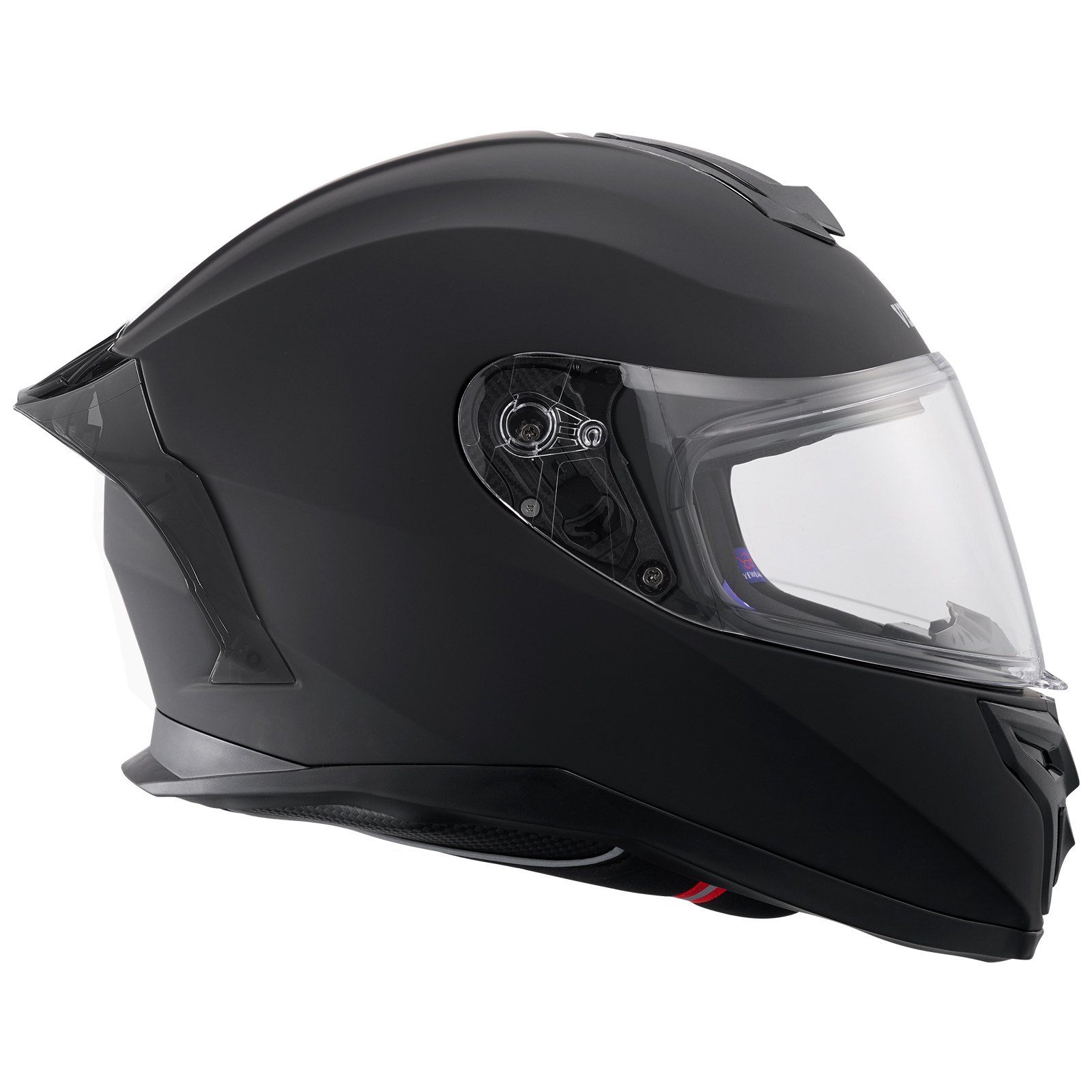 VEVOR Motorcycle Helmet, Full Face Helmet, Smart Street ABS & High Density Helmet with Bluetooth Slot & Interchangeable Lens, DOT-Approved Comfortable Motocross Helmet, Suitable for Teenagers & Adults