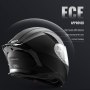 VEVOR Casco de Motocicleta Integral, ABS y de Alta Densidad con Ranura para Bluetooth y Lentes Intercambiables, Cómodo Casco de Motocross, Apto para Jóvenes y Adultos, 408 x 270 x 264 mm, Talla S