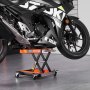 VEVOR Motorcycle Lift ATV Scissor Jack Dolly 499.5 kg Wide Deck & Hand Crank