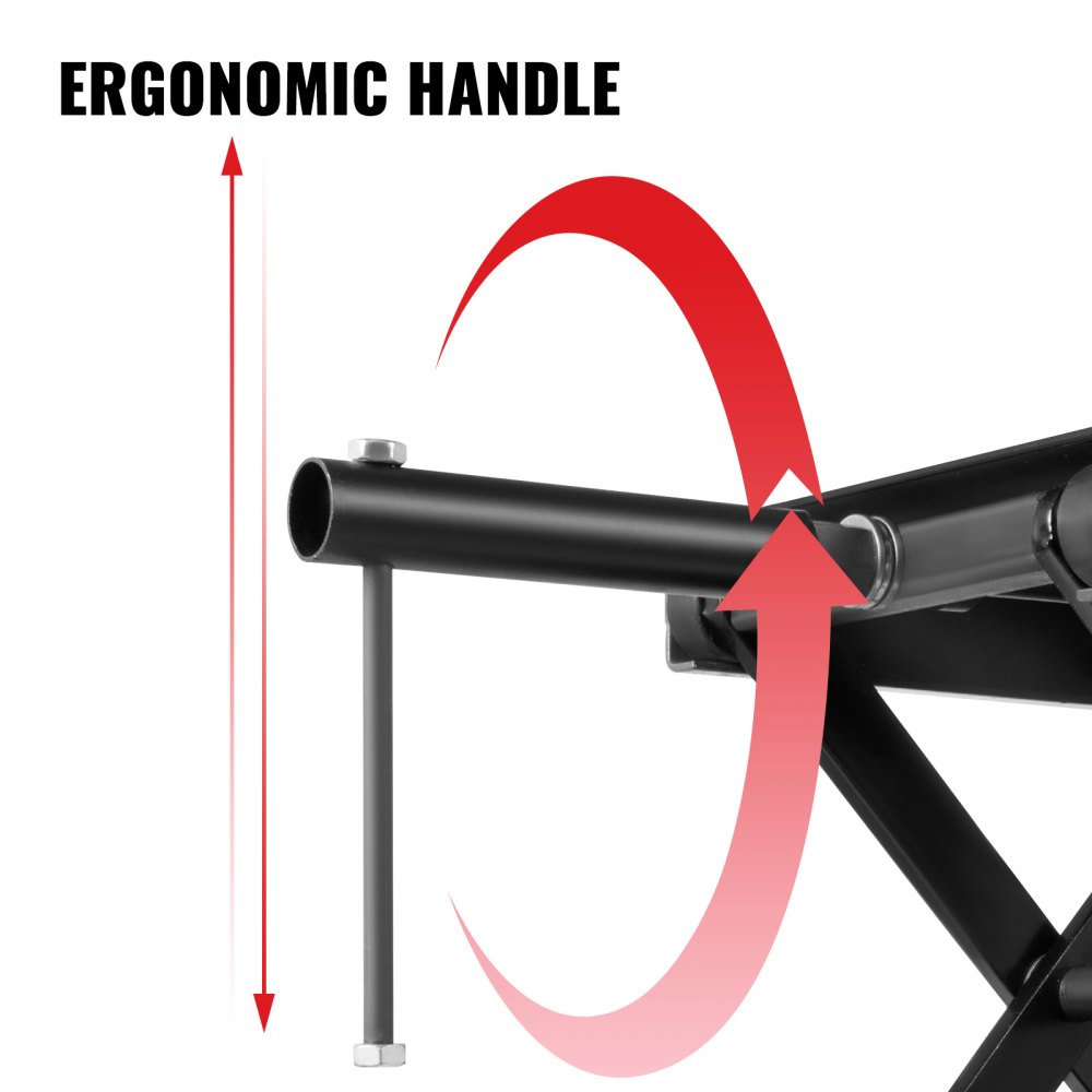 Vevor Coche De Tijera De Elevación, Tijera Soporte Para Moto 1100lb Alta 20-37cm