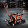 VEVOR Motorcycle Lift, Hydraulic & Pneumatic & Rollable Motorcycle Lift with 119-381 mm Height Range, Bicycle Repair Lift (680 kg Load Capacity) with Removable Ramp
