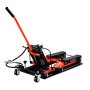 VEVOR Motorcycle Lift, Hydraulic & Pneumatic & Rollable Motorcycle Lift with 119-381 mm Height Range, Bicycle Repair Lift (680 kg Load Capacity) with Removable Ramp