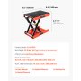 VEVOR Motorcycle Lift, 1200lbs Weight Capacity, Wide Deck Motorcycle Scissor Jack, 4.1-15 in Height Range, Heavy Duty Steel Bike Repair Center Stand with Ratchet and Crank for ATVs, Dirt Bikes