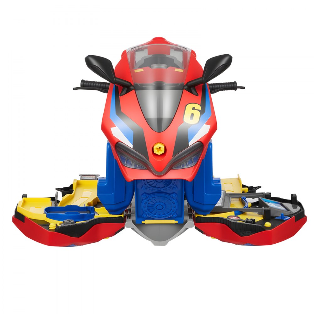 VEVOR Juguete de Motor de Motocicleta, 25 uds de Juguete Mecánico con Piezas Extraíbles, Luces y Sonidos, Simulación de Conducción y Carreras en Pista, para Niños a Partir de 3 Años, Color Rojo