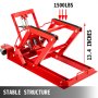 VEVOR Elevador Moto 680 kg, Plataforma Elevadora Coche 87 x 43 x 13 cm, Elevador de Motos Hidráulicos de Tijera Elevador Tijera Moto Hidráulico con Plataforma, Plataforma Mesa Elevadora Color Rojo