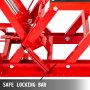 VEVOR Elevador Moto 680 kg, Plataforma Elevadora Coche 87 x 43 x 13 cm, Elevador de Motos Hidráulicos de Tijera Elevador Tijera Moto Hidráulico con Plataforma, Plataforma Mesa Elevadora Color Rojo