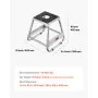 VEVOR Soporte para Motocross, Carga de 500 kg, Universal, Antideslizante, de Acero, para Mantenimiento Todoterreno, Resistente, para Motocicletas y Deportes de Motor, 390 x 405 x 405 mm, Gris