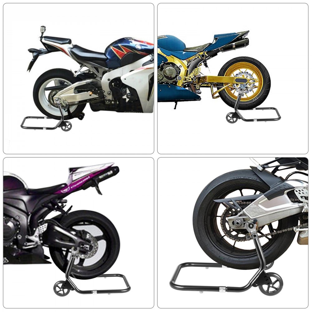 Vevor Caballete Moto Elevador Trasero Soporte Motocicleta Carga 350 Kg 4 Ruedas