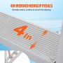 VEVOR Escalera de Muelle Altura Ajustable 109-130 cm Pontón Escalera para Barco 6 Escalones Aleación de Aluminio Carga 226 kg con Pasamanos Alfombrilla de Goma Antideslizante para Embarque Barco Pisci