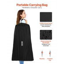 VEVOR Xilófono Glockenspiel 32 Notas, Instrumento de Percusión Profesional de Madera, con Soporte de Altura Ajustable 320–950 mm, 4 Mazos y Bolsa de Transporte, para Principiantes, Amplio Rango