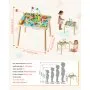 VEVOR Mesa de Actividades Montessori 13 en 1 de Madera, Mesa de Aprendizaje Sensorial con Xilófono, Engranajes, Motricidad Fina, Juguetes Interactivos de Desarrollo, para Bebé Niños Más de 6 Meses