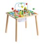 VEVOR Montessori Activity Table for Toddler 1-3 Years Old, 13 in 1 Wooden Learn Activity Desk, Baby Play Table for Boys & Girls Aged 6+ Months, Great Birthday, Christmas, Children's Day Present