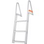 VEVOR 3-Step Boat Ladder, 159 kg, Detachable, 610x455x1225 mm
