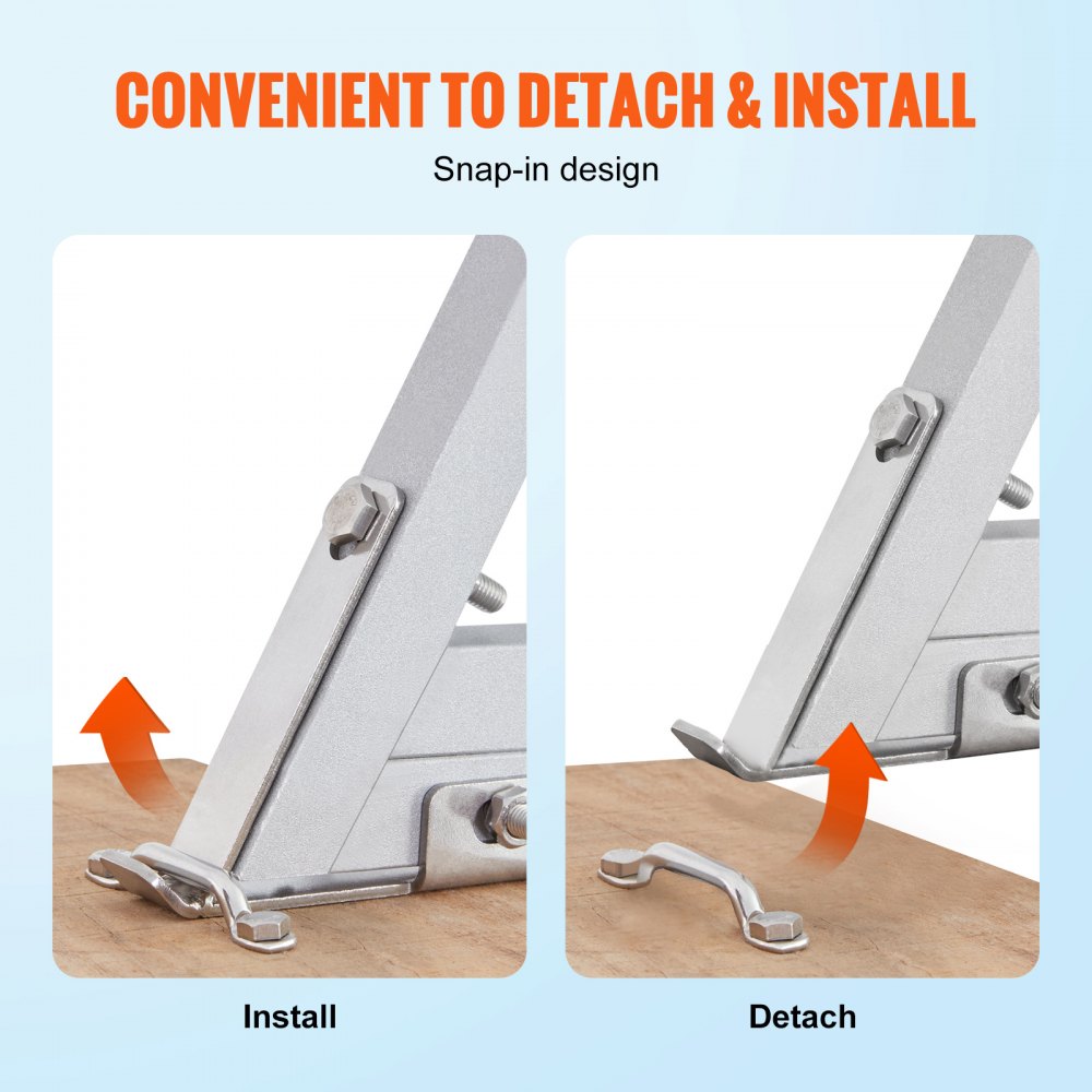 VEVOR Detachable Bathing Ladder/Boat Ladder, 5 Steps, 159kg Load Capacity, 610x455x1825mm