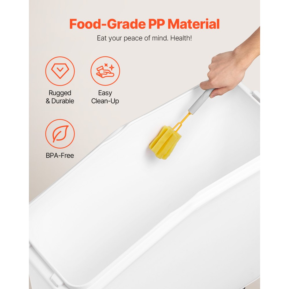VEVOR Contenedor de Almacenamiento de Ingredientes Contenedor  de Alimentos Contenedor de Arroz 80 L