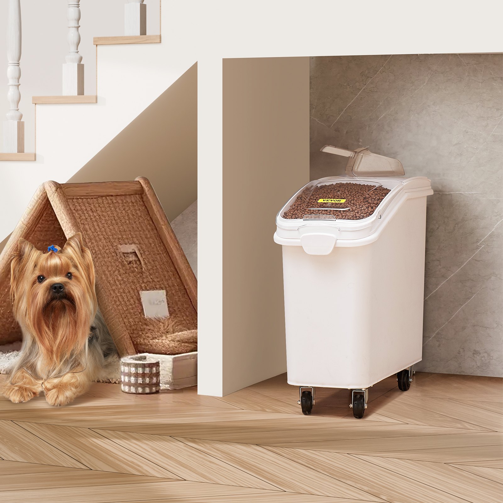 VEVOR Contenedor de Almacenamiento de Ingredientes Contenedor  de Alimentos Contenedor de Arroz 80 L