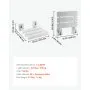 VEVOR Asiento de Ducha Abatible de PP, Silla de Ducha Plegable Montaje en Pared con Marco de Aleación de Aluminio, Taburete de Baño con Capacidad de Carga de 100 kg, para Adultos, Mayores, Blanco
