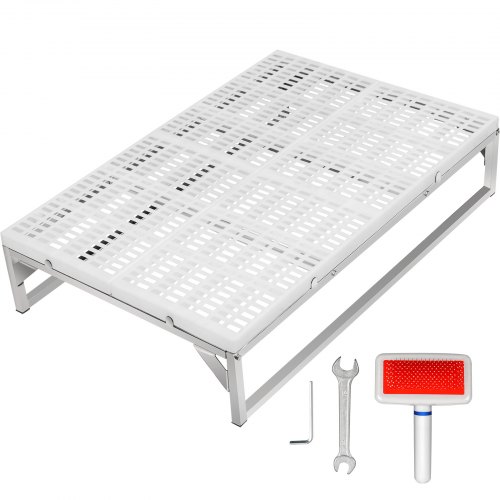 Vevor Grooming Tub Rack Rejilla Para Bañera De Mascota 92,96 X 64,52 X 16,51 Cm