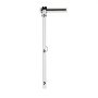 VEVOR Puerta Corredera Plegable, Estilo Granero, Fabricada en MDF, con Kit de Montaje y Diseño de Marco en H que Ahorra Espacio, Ideal para Dormitorio y Salón, Color Blanco, 609 x 2134 x 35 mm