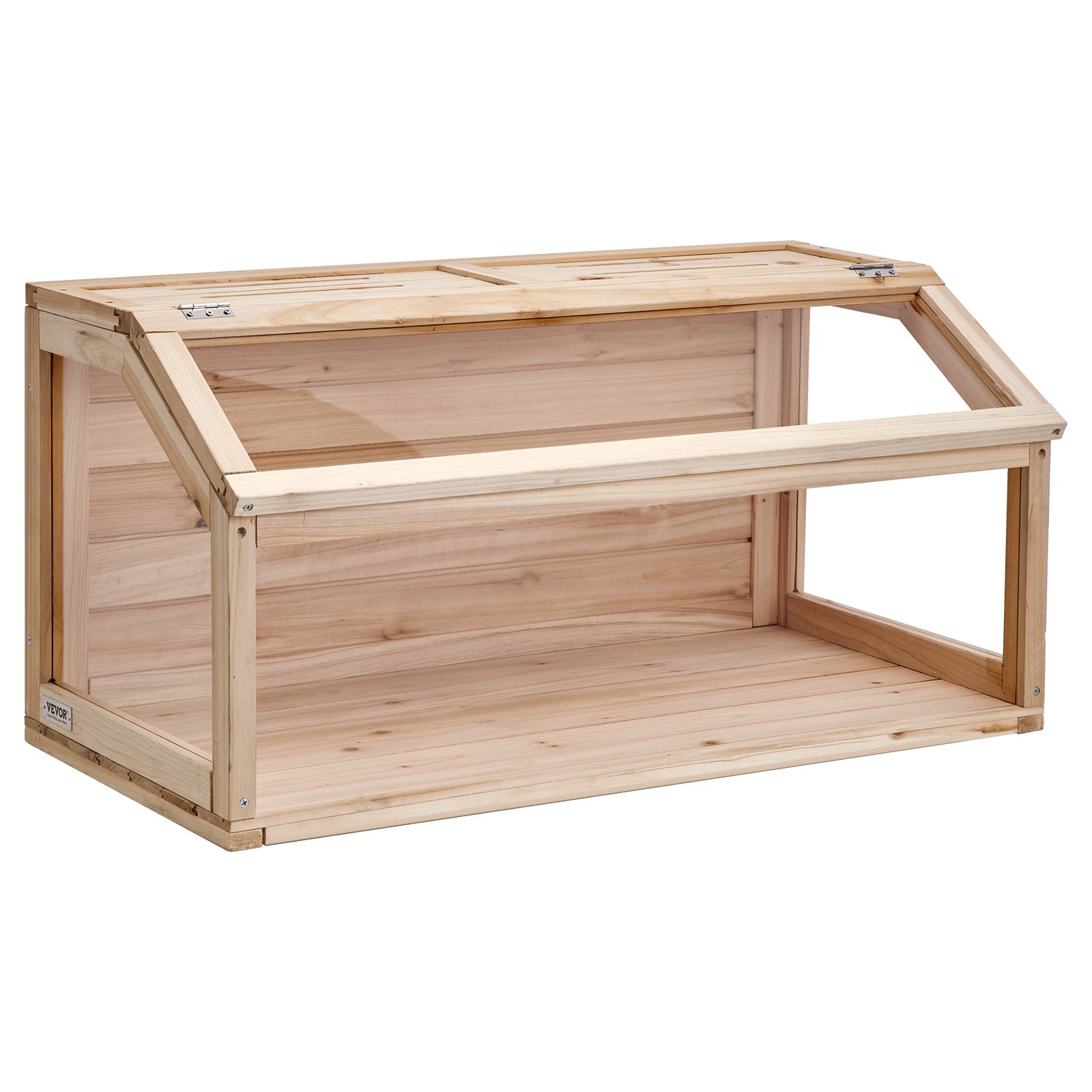 VEVOR Wooden Hamster Cage, Hamster Habitat with 270° View, 81.3x40.6x40.6 cm, Dwarf Hamster Cage with Opening Top, Small Animal Cage, Mouse Cage for Gerbils, Rats, Guinea Pigs, Mice