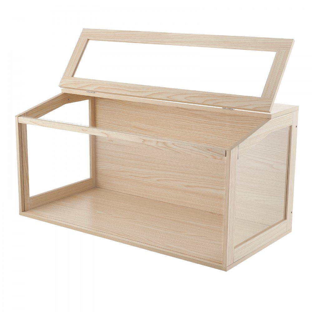 VEVOR Jaula para Hámster de Madera 1018 x 518 x 510 mm Caseta para Roedores, Hábitat para Animales Pequeños, Paneles Acrílicos Transparentes, Puerta Superior, Diseño de Ventilación, Kit de Montaje