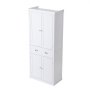 VEVOR Gabinete de Almacenamiento de Despensa de Cocina de 76,2 x 40,6 x 183 mm, Gabinetes Independientes con Puertas, Cajones y 3 Estantes Ajustables, Despensas Altas para Cocina, Comedor, Blanco