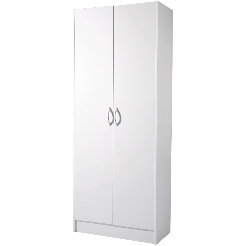 VEVOR Gabinete de Despensa de Cocina, Gabinete de Almacenamiento de Despensa de Alimentos de 305 x 610 x 1529 mm, Gabinete de Almacenamiento Independiente con 3 Estantes(2 Ajustables), Blanco