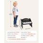 VEVOR Teclado de Piano Infantil 25 Teclas de Madera, Piano Electrónico para Niños 3-10 Años, Volumen Ajustable, USB-C o Pilas, con Pegatinas de Notas y Hojas de Práctica, para Viaje Familiar Casa Aula
