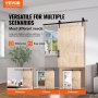 VEVOR Kit y Herrajes para Puerta Corredera de Madera de Granero 1067 x 2134 mm