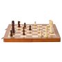 VEVOR Juego de Ajedrez Magnético de Madera, Juego de Damas de Ajedrez 2 en 1 de 380 mm, Juego de Ajedrez Portátil de Regalo de Viaje de 2 Reinas para Principiantes Profesionales y Excelentes