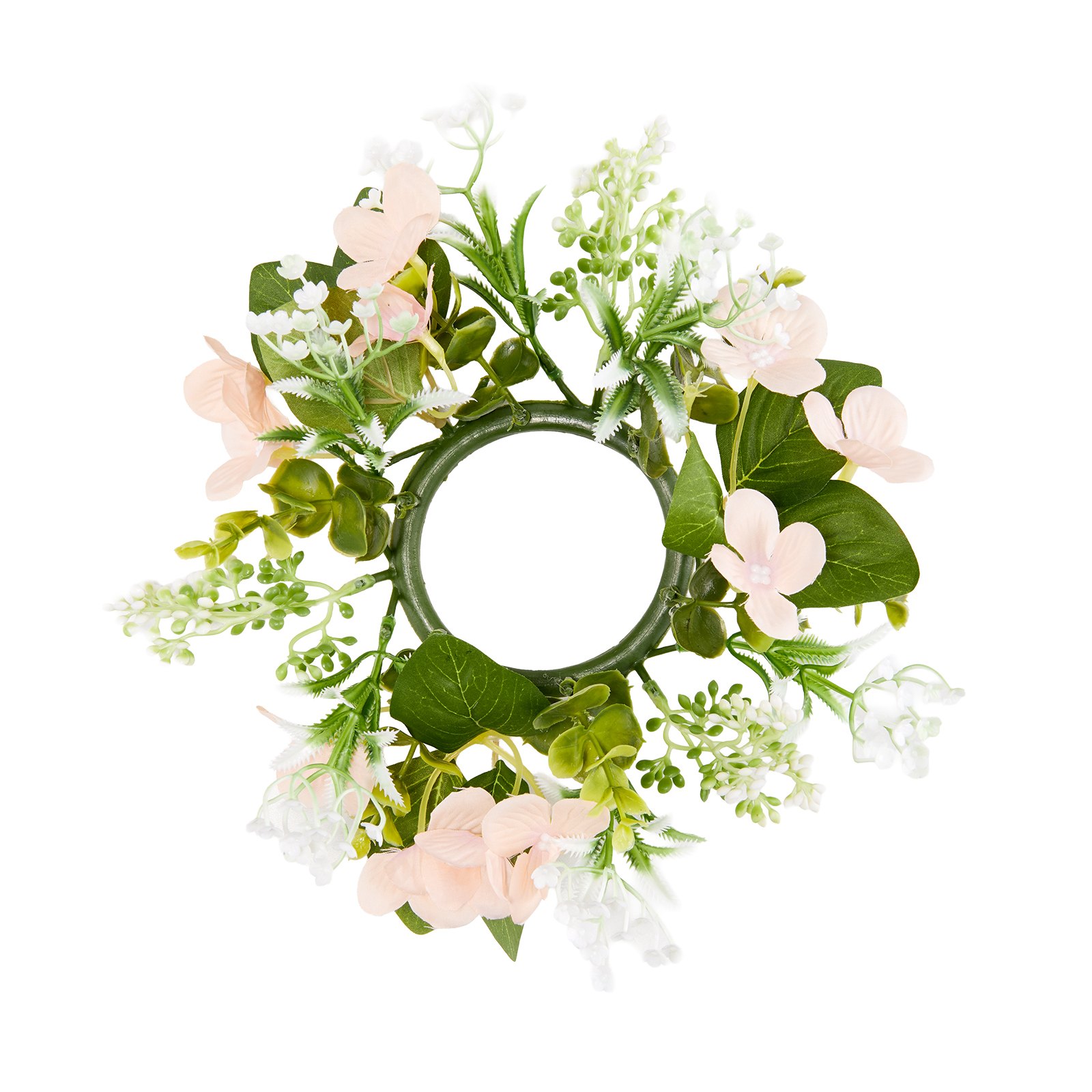 VEVOR Faroles de Madera para Bodas 10 Juegos con Velas LED y Coronas de Flores, Farolillos para Velas 140 x 140 x 254,8 mm, Candelabros para Decoración Rústica de Mesa de Boda, para Fiestas, Marrón