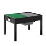 VEVOR Kids Wooden Activity Table, Building Blocks Double-Sided Tabletop, Multi-Purpose Activity Play Table with 2 Storage Bins for Kids 3+ Years, Large Storage Space, Present for Boys & Girls, Black