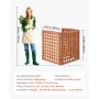 VEVOR Vallas de Madera 810 x 960 mm, Pantalla de Privacidad Exterior con 3 Paneles, Ángulo ajustable, Resistente al Clima, Reforzada con Bisagras, para Ocultar Equipo de Piscina, Cubos de Basura y AC