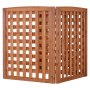 VEVOR Vallas de Madera 810 x 960 mm, Pantalla de Privacidad Exterior con 3 Paneles, Ángulo ajustable, Resistente al Clima, Reforzada con Bisagras, para Ocultar Equipo de Piscina, Cubos de Basura y AC