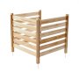 VEVOR Valla de Madera 914 x 914 mm, Valla de Listones de 3 Paneles, Cerramiento con Estacas de Metal, Valla de madera para Exteriores para Decoración de Jardín, Aire Acondicionado, Equipo de Piscina