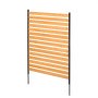 VEVOR Valla de Madera 1550 x 980 mm, Valla de Listones de 1 Panel, Cerramiento con Estacas de Metal, Valla de madera para Exteriores para Decoración de Jardín, Aire Acondicionado, Equipo de Piscina