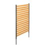VEVOR Valla de Madera 1550 x 980 mm, Valla de Listones de 1 Panel, Cerramiento con Estacas de Metal, Valla de madera para Exteriores para Decoración de Jardín, Aire Acondicionado, Equipo de Piscina